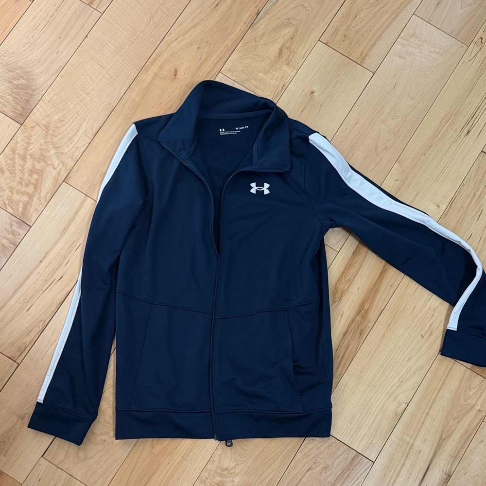 Under Armour Dark Blue Jacket with White Accents